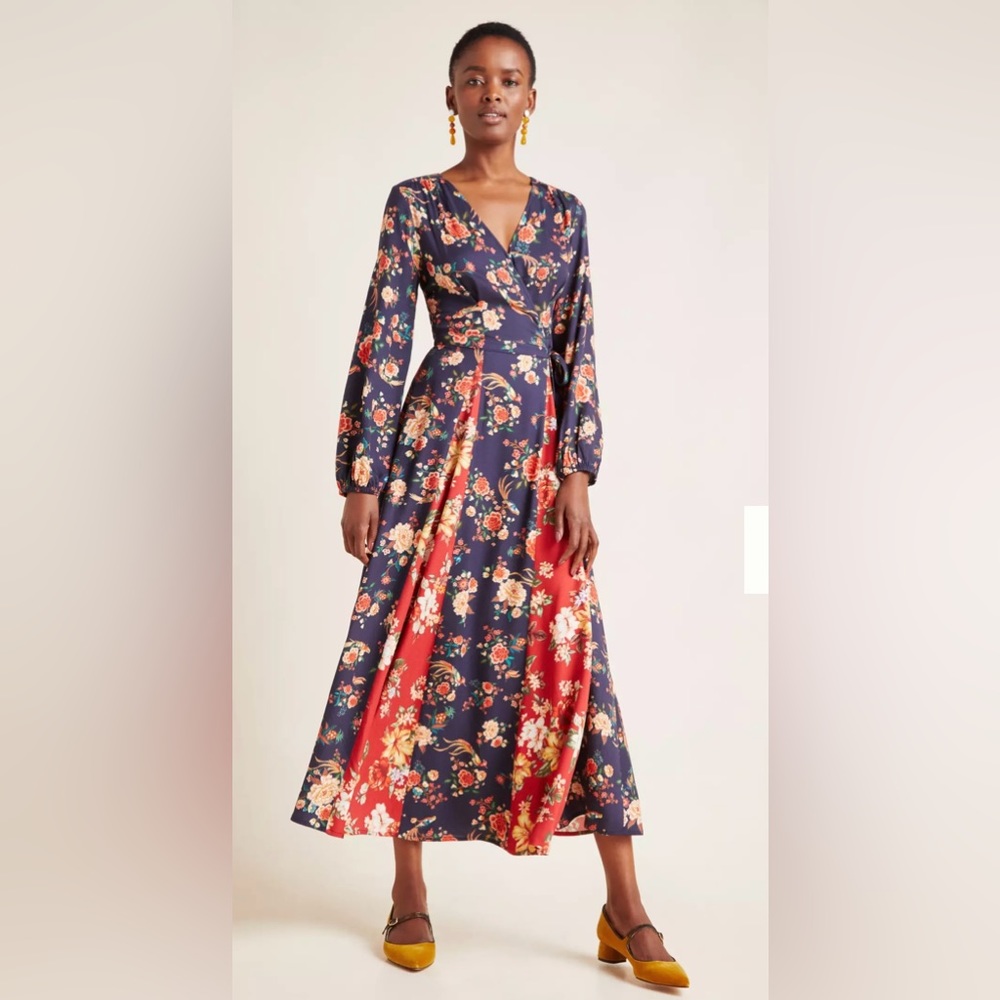 Anthropologie Garcia Wrap Maxi Dress
